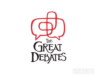 The Great Debates聊天气泡logo设计欣赏