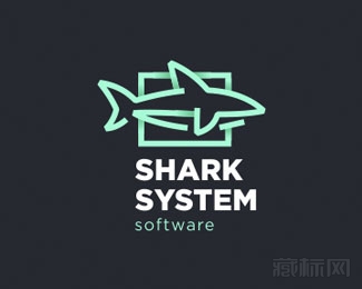 Shark System鲨鱼logo设计欣赏