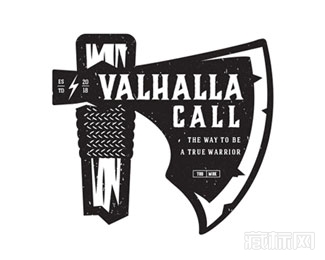 Valhalla Call斧头logo设计欣赏