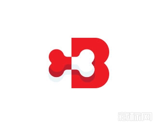B for Bone骨头logo设计欣赏