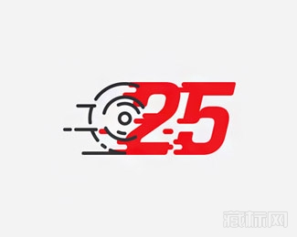 25 years标志设计欣赏