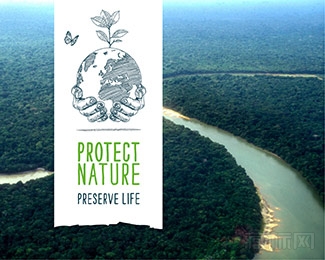 PROTECT NATURE保护自然logo设计欣赏