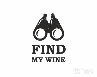 FIND MY WINE望远镜logo设计欣赏