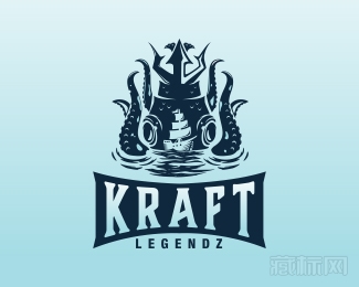 kraft legends海盗船logo设计欣赏