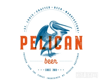 Pelican St. Louis beer啤酒logo设计欣赏