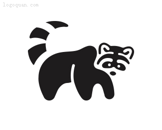 浣熊卡通logo