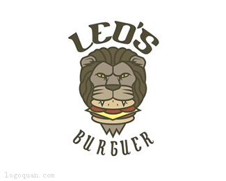 Leo′s汉堡店logo