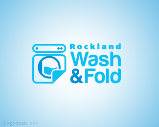 Wash&Fold洗衣店logo