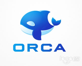 Orca鲸鱼logo设计欣赏