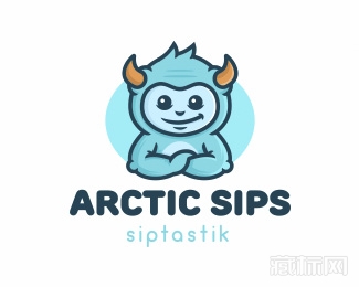 Arctic Sips卡通logo设计欣赏