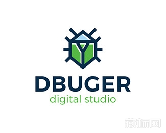 Dbuger瓢虫logo设计欣赏