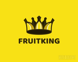 FruitKing香蕉皇冠logo设计欣赏