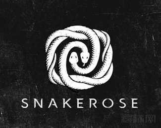 SNAKEROSE蛇logo设计欣赏