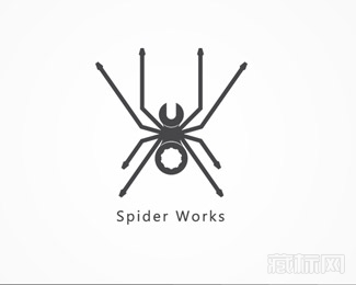 Spider Works蜘蛛标志设计欣赏