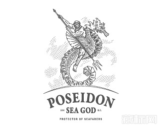 Poseidon龙logo设计欣赏