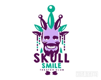 Skull Smile微笑骷髅头logo设计欣赏