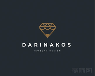 DARINAKOS Jewelry Design钻石logo设计欣赏