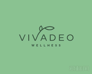 VIVA DEO WELLNESS叶子logo设计欣赏