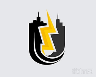 Urban Electric闪电logo设计先