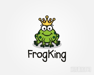 Frog King青蛙王子logo设计欣赏