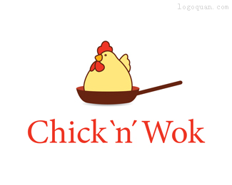 Chicknwok美食店logo