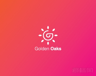 Golden oaks太阳logo设计欣赏