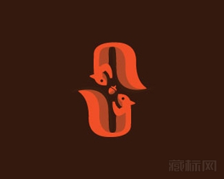S for Squirrel松鼠标志设计欣赏