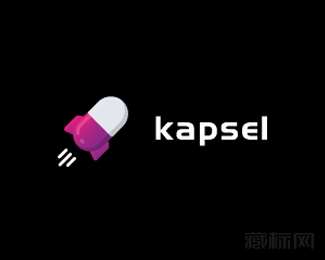 Kapsel火箭logo设计欣赏