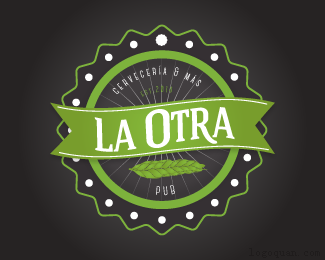 LaOtra标志设计