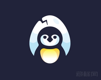 Penguin Egg企鹅蛋logo设计欣赏