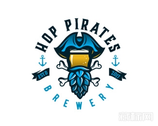 hop pirates啤酒logo设计欣赏