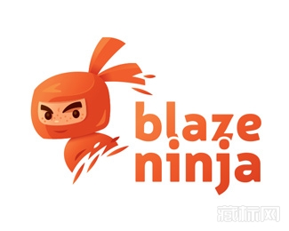 Blaze Ninja卡通标志设计欣赏