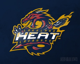 Lakeland Heat龙logo设计欣赏