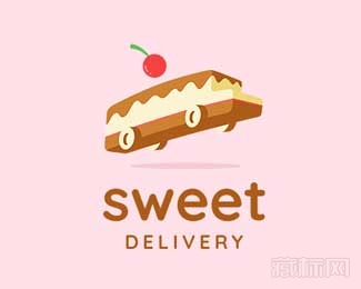 Sweet Delivery甜品货车logo设计欣赏