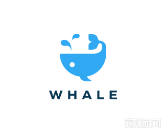 Whale鲸鱼标志设计欣赏