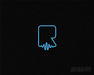 R music monogram标志设计欣赏