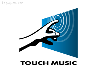 触摸音乐标志设计