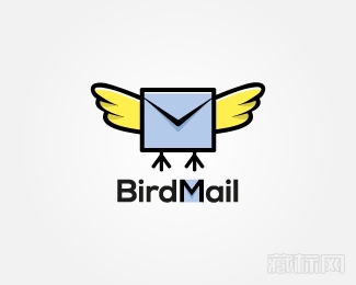 Bird Mail鸟与邮件logo设计欣赏