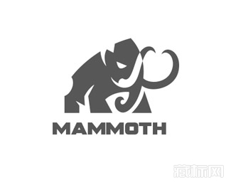 Charging Mammoth大象logo设计欣赏