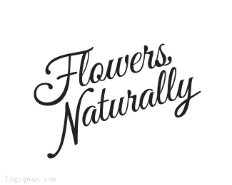 FlowersNaturally字体设计
