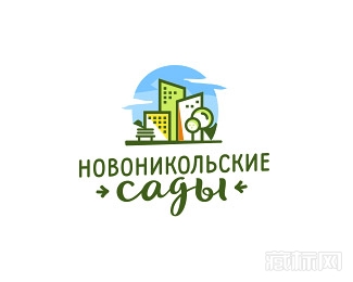 Novonikolsk gardens建筑logo设计