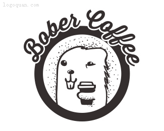 Bober咖啡厅logo