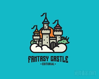 Fantasy Castle城堡标志设计欣赏