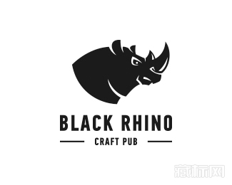 Black Rhino黑色犀牛logo设计欣赏