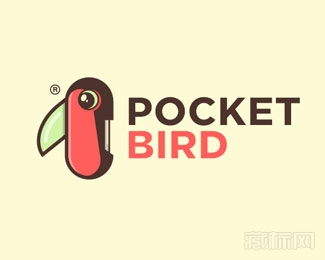 PocketBird鹦鹉刀logo设计欣赏