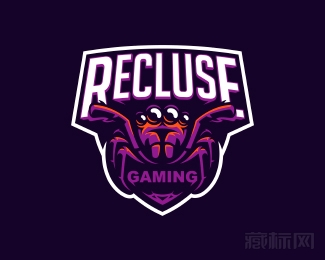 Recluse gaming蜘蛛标志设计欣赏