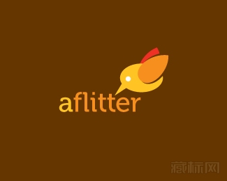 aflitter鸟标志设计欣赏