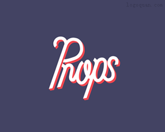 Props社交应用logo设计