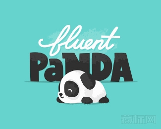 Fluent Panda熊猫标志设计欣赏