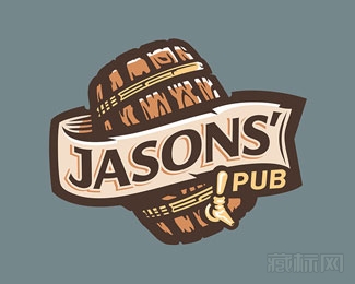 Jason's Pub木桶logo设计欣赏